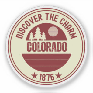 Liebe Colorado - Süßes CO-Staat-Geschenk Aufkleber