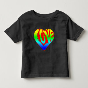Liebe Colorful Hecht Valentinstag Kleinkind T-shirt