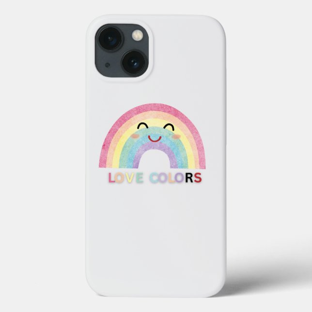 Liebe Colors Regenbogenkunst valentinische Designs Case-Mate iPhone Hülle (Rückseite)