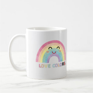 Liebe Colors Regenbogenkunst valentinische Designs Kaffeetasse