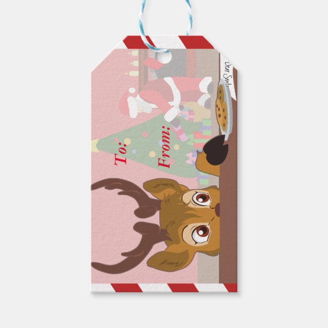 Liebe-Cookies Geschenkanhänger (Vorderseite)