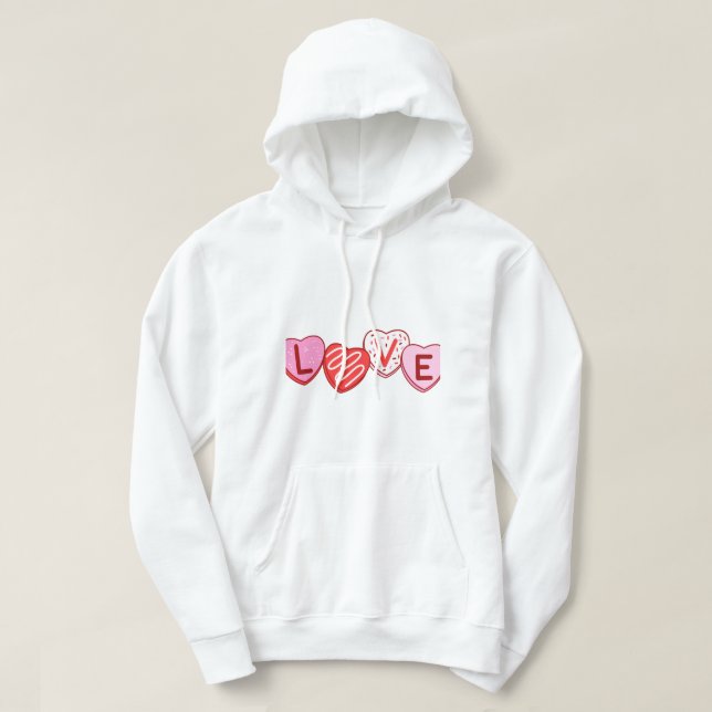 Liebe-Cookies Hoodie (Design vorne)