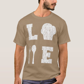 Liebe Cooking Funny Cook Koch Grafik T-Shirt