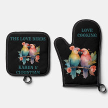 Liebe Cooking - The Love Birds - Personalisiert