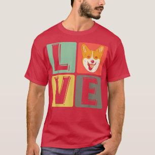 Liebe Corgi Dog Breed Pet Welsh Liebhaber T-Shirt