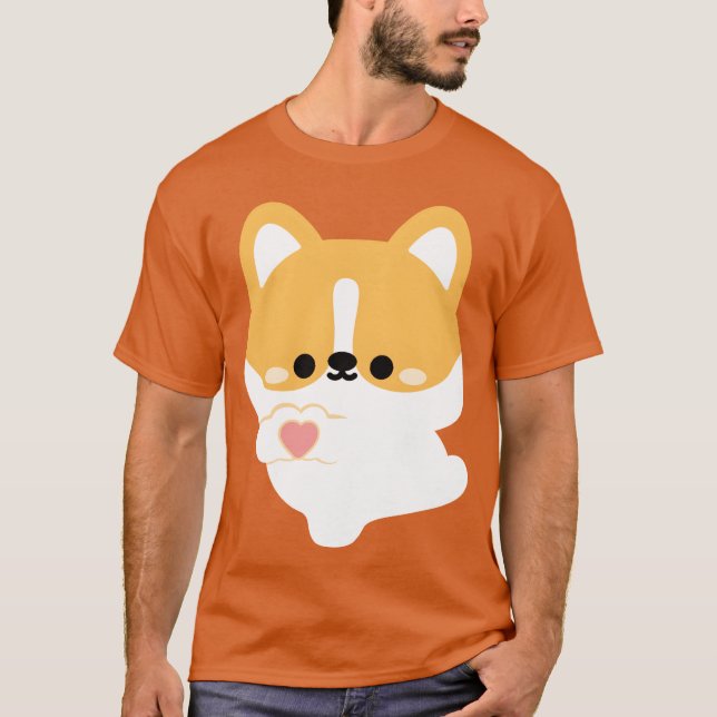 Liebe Corgi Freund T-Shirt (Vorderseite)