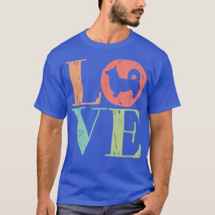 Liebe Corgi Niedlich Retro Dog Lover T-Shirt