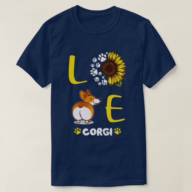 Liebe Corgi T-Shirt (Design vorne)