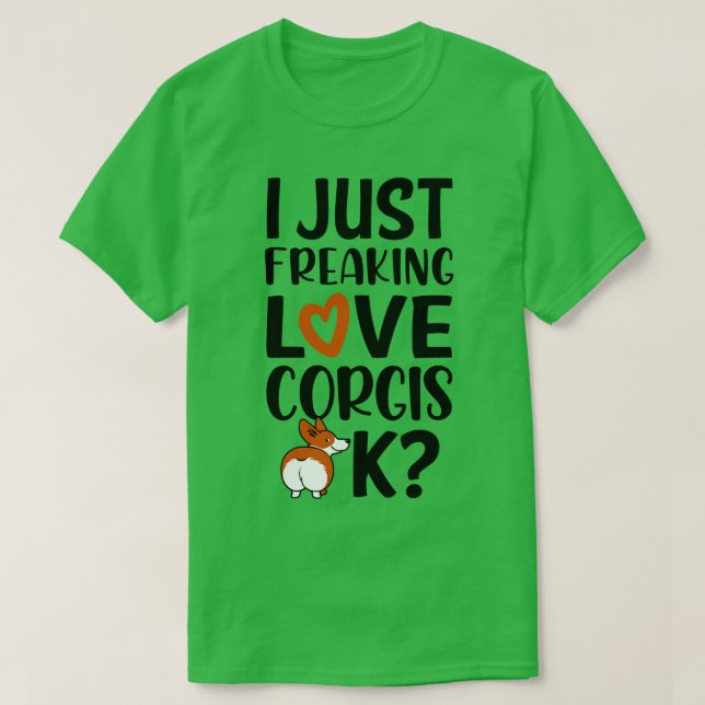 Liebe Corgis 1 T-Shirt (Design vorne)