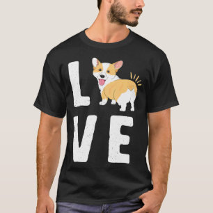 Liebe Corgis Heart Welsh Welppy Dog Sitter T-Shirt