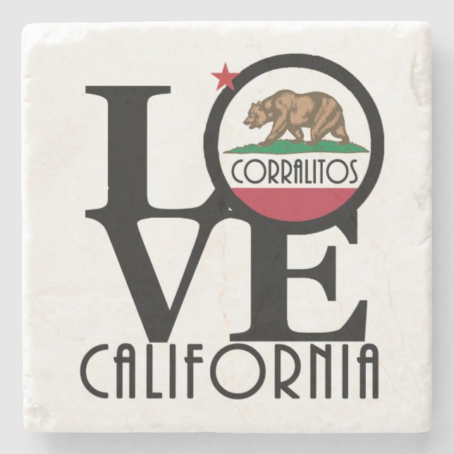 LIEBE Corralitos Steinuntersetzer (Vorderseite)