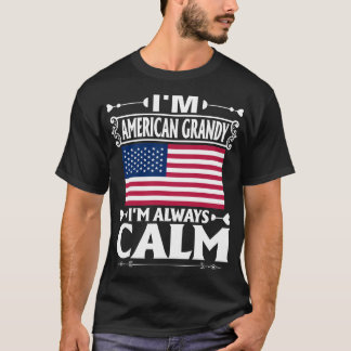Liebe Country Flag American Grandy Calm Geschenk T-Shirt