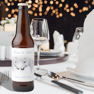 Liebe Couple Bierflaschenetikett