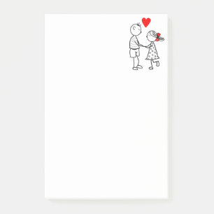 Liebe Couple Post-it® Notes - Anpassbar Post-it Klebezettel