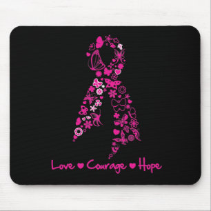 Liebe Courage Hope Butterfly - Brustkrebs Mousepad