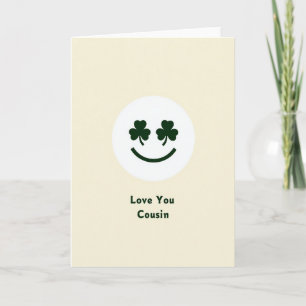 Liebe Cousine Shamrock-Karte Karte