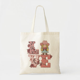 Liebe & Cowgirl Spirit - Vintager Country Style Tragetasche
