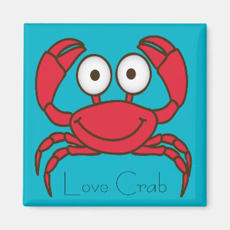 Liebe Crab Magnet