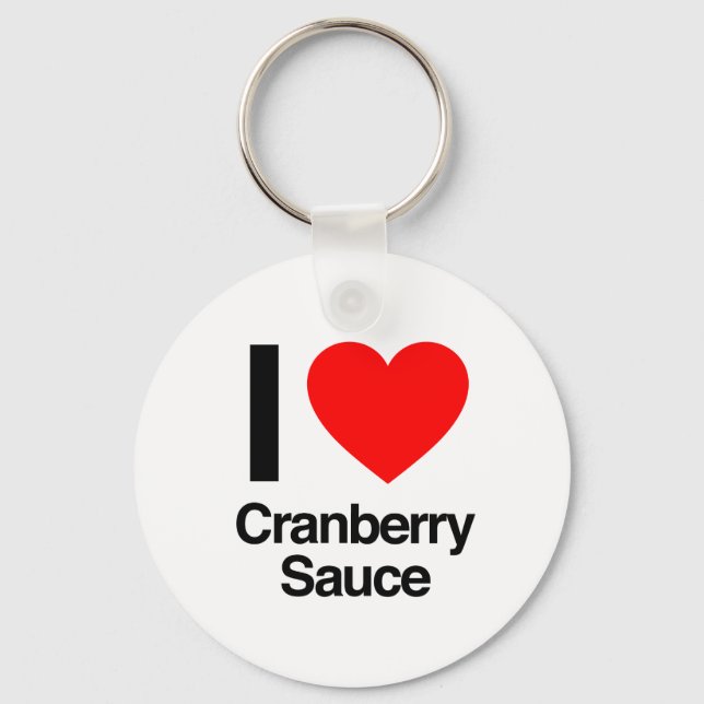 Liebe Cranberry Sauce Schlüsselanhänger (Vorderseite)