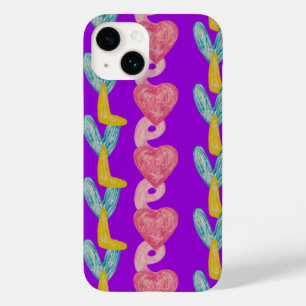 Liebe Crayon Art Case-Mate iPhone Fall 14 Hülle