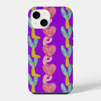 Liebe Crayon Art Case-Mate iPhone Fall 14 Hülle