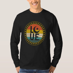 Liebe Crescent Muslime Prachen Arabisch Islam Symb T-Shirt