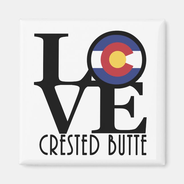 LIEBE Crested Butte Magnet (Vorne)
