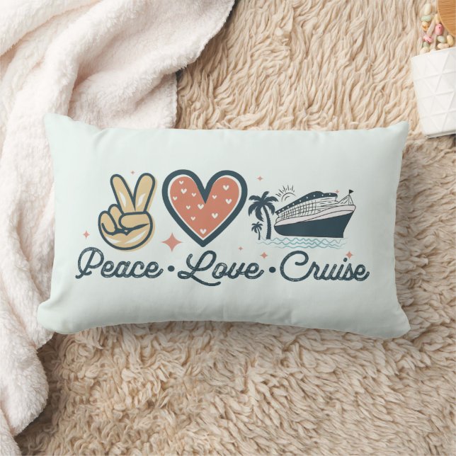 Liebe Cruise Throw Pillow - Nautical Vibes Lendenkissen (Decke)