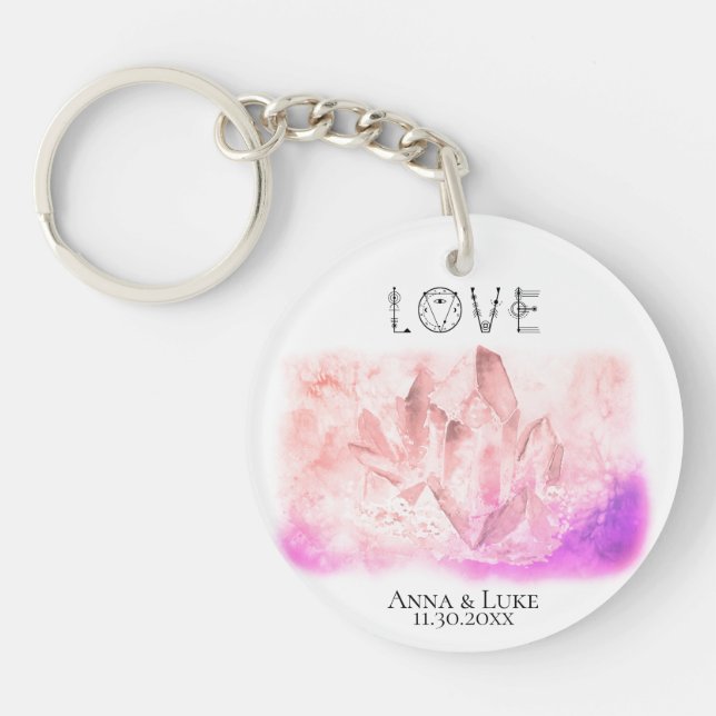 *~* "LIEBE Crystals Events SWAG Hochzeiten Schlüsselanhänger (Vorderseite)