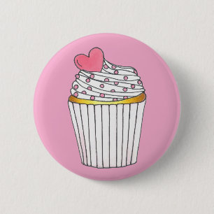 Liebe Cupcake Brautparty Geburtstag Button