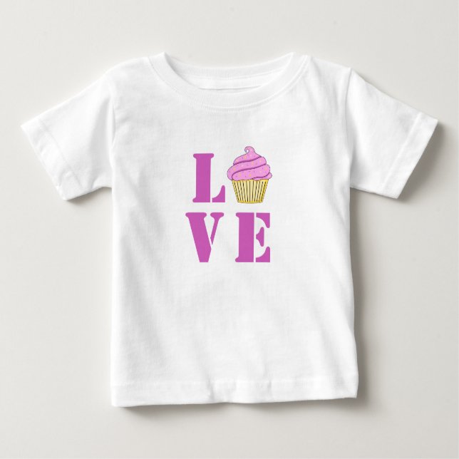 Liebe Cupcake T - Shirt (Vorderseite)