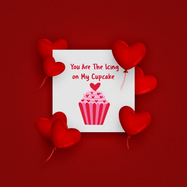 Liebe Cupcake Valentinstag Gruß Karte (Von Creator hochgeladen)