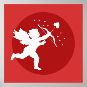 Liebe Cupid Illustration Poster