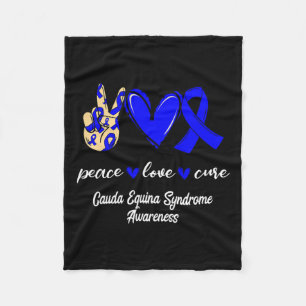 Liebe Cure Cauda Equina Syndrom Blaues Bewusstsein Fleecedecke