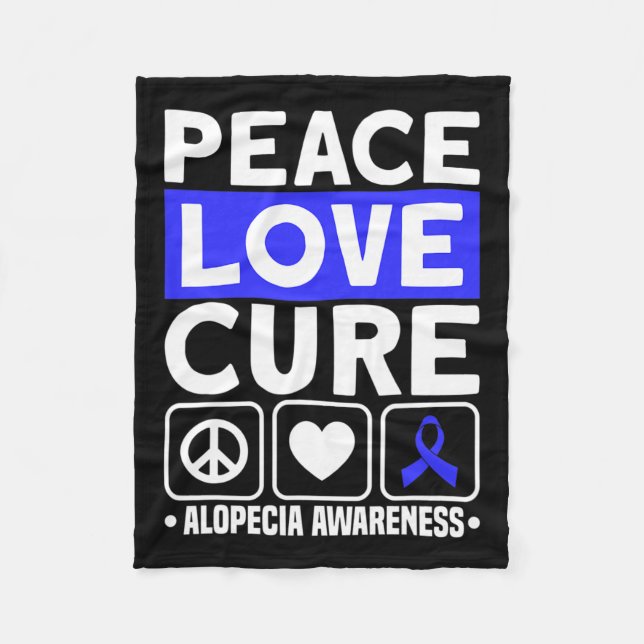Liebe Cure Support Alopezie Sensibilisierungsgrupp Fleecedecke (Vorderseite)