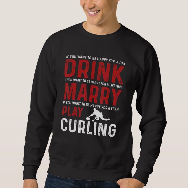 Liebe Curling Team Sweatshirt (Vorderseite)