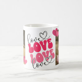 LIEBE Custom Fotos Herzt Valentinstag Tasse