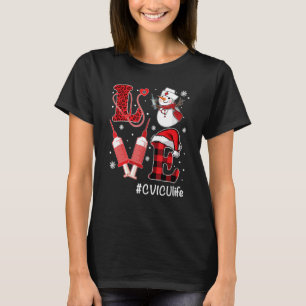 Liebe CVICU Nurse Life Snowman Syringe Christmas N T-Shirt