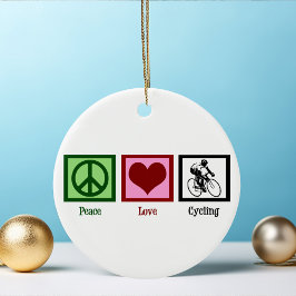 Liebe-Cycling Keramikornament