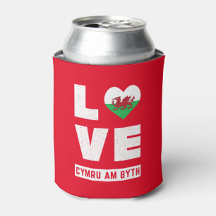 Liebe Cymru Am Byth Wales Flag Welsh Roots Vintag Dosenkühler