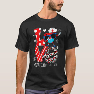 Liebe Dabbing Herzernährung ICU Krankenversicherun T-Shirt