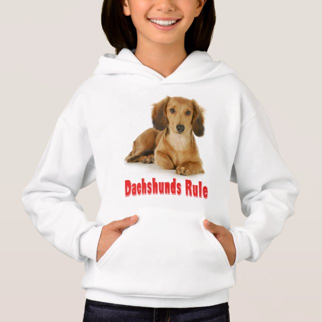 Liebe Dackel Welpen Hund Sweatshirt (Vorderseite)
