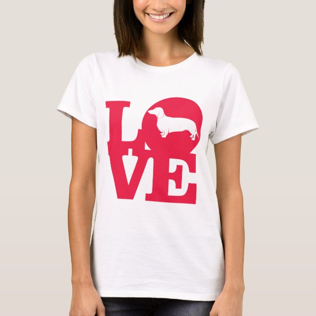 Liebe-Dackeln!!! T-Shirt (Vorderseite)
