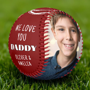 Liebe Daddy 2 Fotocollage Vatertag Baseball