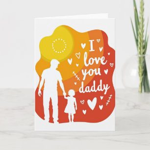 Liebe Daddy Kunstkarte Karte