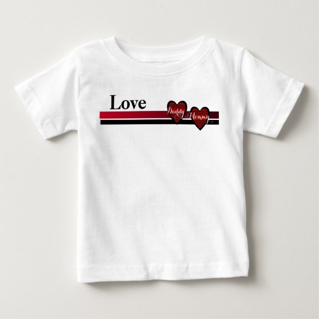 Liebe Daddy-Mommy Baby T-shirt (Vorderseite)