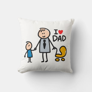 Liebe Daddy Print Kissen