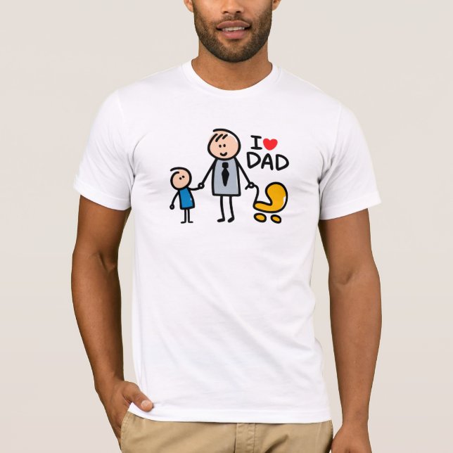 Liebe Daddy Print T-Shirt (Vorderseite)