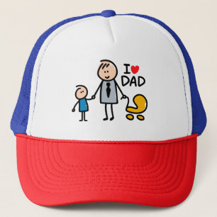 Liebe Daddy Print Truckerkappe