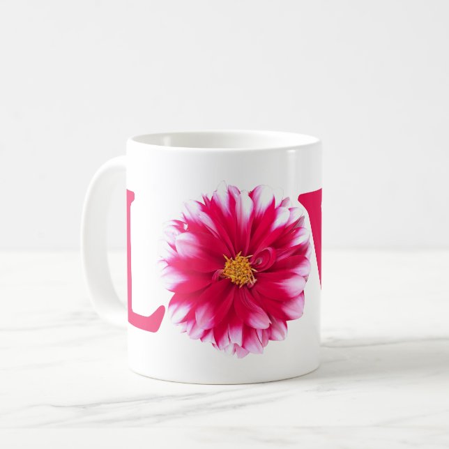 Liebe Dahlia Kaffeetasse (Vorderseite Links)